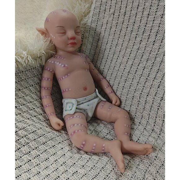 45cm Reborn Baby Dolls Full Body Platinum Soft Silicone Doll 4.96lbs Girl Baby - Picture 14 of 16